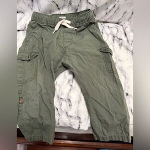 H&M Olive Green Cargo Pants with Drawstring